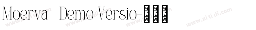 Moerva   Demo Versio字体转换